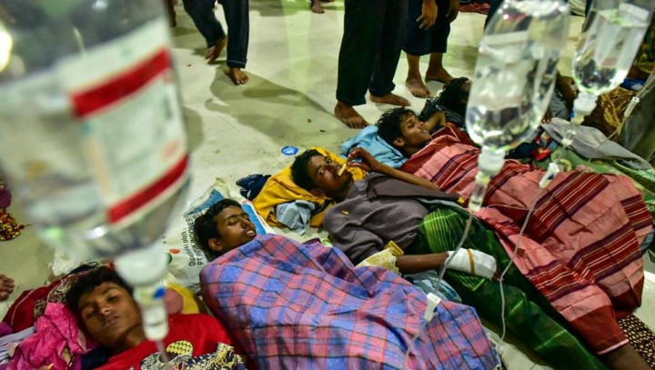 Potret Masyarakat Rohingya yang Terdampat di Aceh. (CNN Indonesia/Foto)