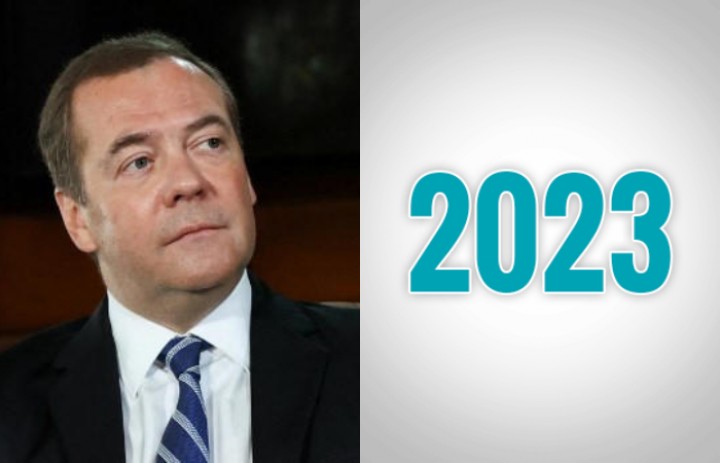 Dmitry Medvedev, mantan Presiden Rusia dan juga loyalis Putin ramalkan hal gila yang akan terjadi pada tahun 2023 