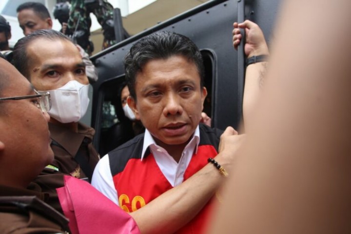 Potret Ferdy Sambo Tersangka Pembunuhan Berencana atas Brigadir Yoshua. (CNN Indonesia/Foto)