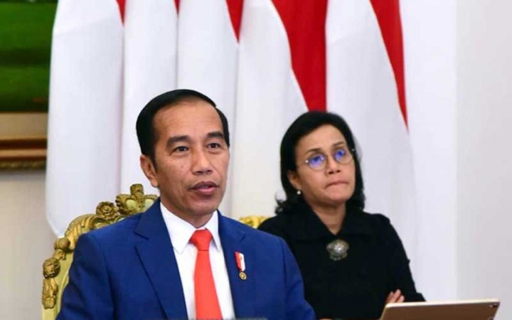 Presiden RI Joko Widodo dan Menteri Keuangan Sri Mulyani. Sumber: Bisnis.com