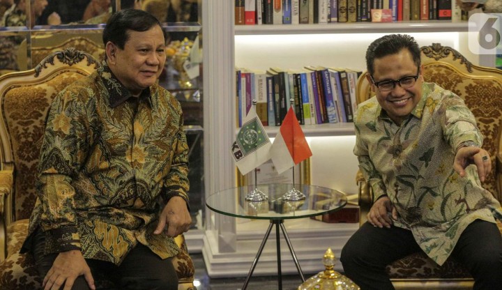 Potret Ketum Partai Gerinda Prabowo Subaianto, dan Ketua Partai PKB. (Liputan6.com/Foto)