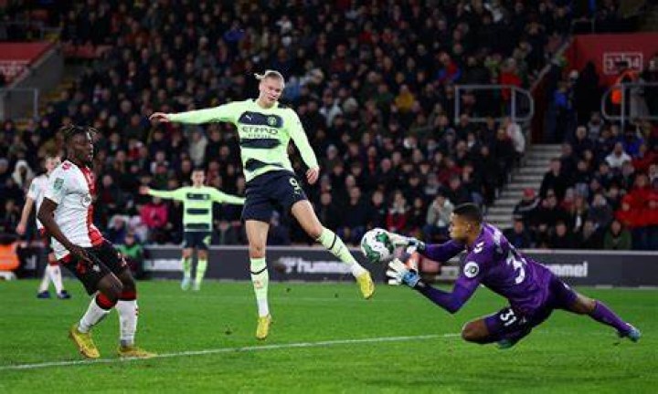 Potret Laga Perempat Final Carabao Cup 2022/23 Man City vs Southampton. (Okezone.com/Foto)
