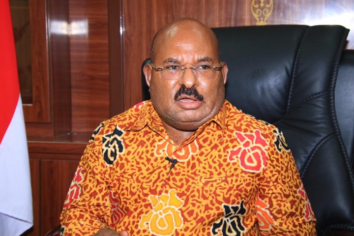 Potret Gubernur Papua Lukas Enembe. (detik.com/Foto)