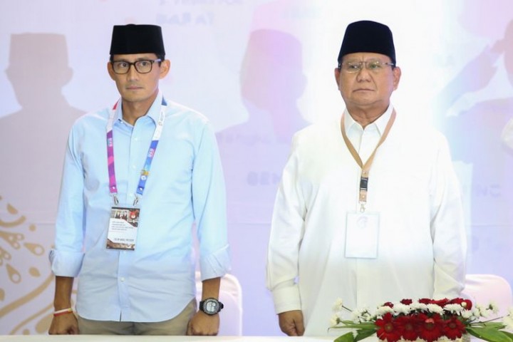 Sandiaga Salahudin Uno dan Prabowo Subianto