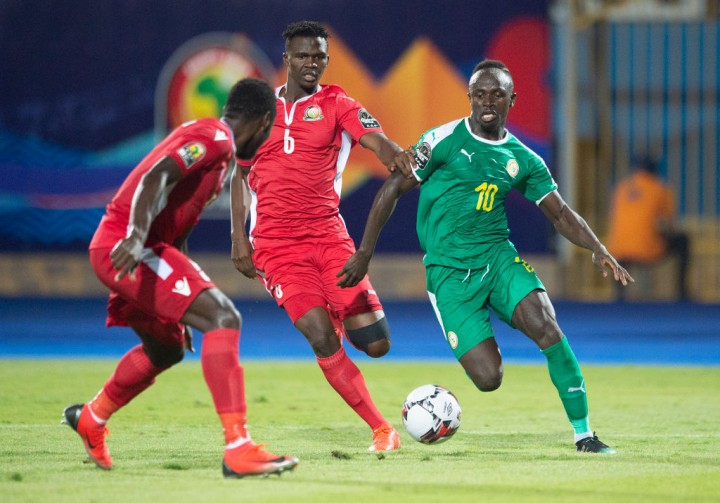 Potret Laga Senegal dan Uganda di African Nations Championship 2022/23. (Twitter/Foto)