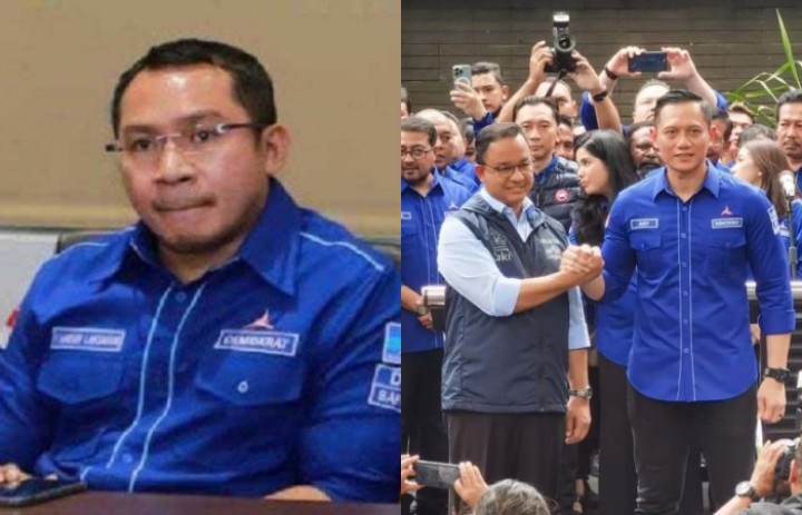 Rumah kader Demokrat Wahidin Halim Eks Gubernur Banten (kiri) diteror jelang kedatangan Anies Baswedan /