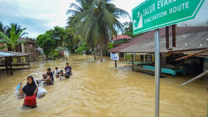 Potret Banjir yang Terjadi di Padang Pariaman. (detik.com/Foto)