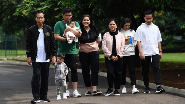 Keluarga Presiden RI Joko Widodo. Sumber: CNNIndonesia