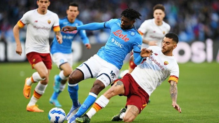 Potret Laga Napoli vs AS Roma. (detik.com/Foto)