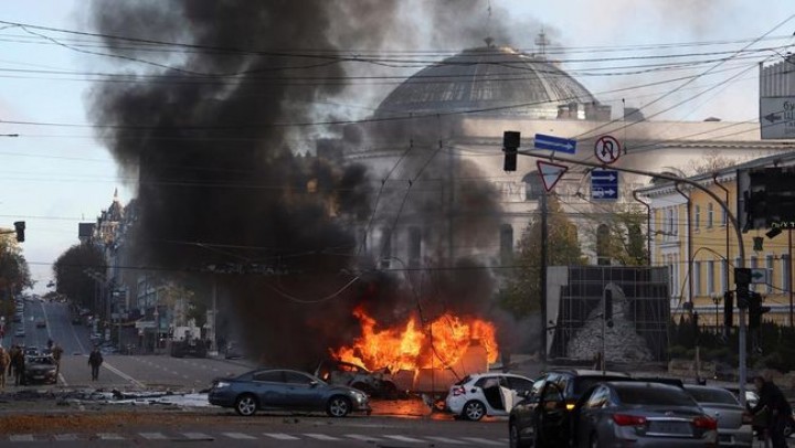Potret Serangan di Kherson dan Kharkiv. (detik.com/Foto)