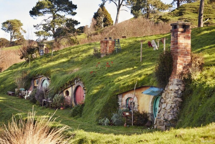 The Hobbiton yang Berlokasi di Selandia, setting film The Hobbit dan The Lord of The Rings. (IDN.Times/Foto)