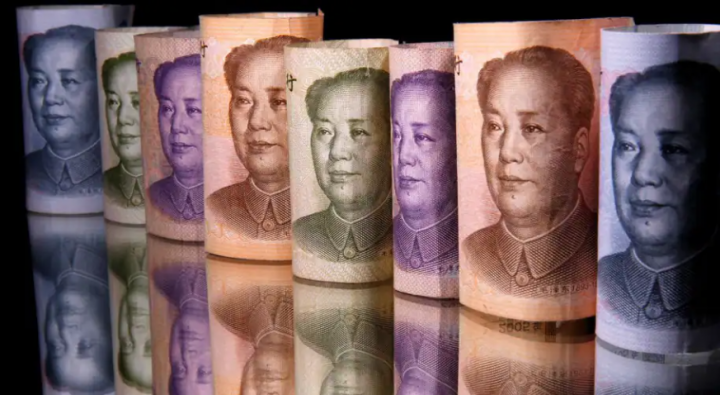 Ilustrasi uang kertas Yuan China /Reuters