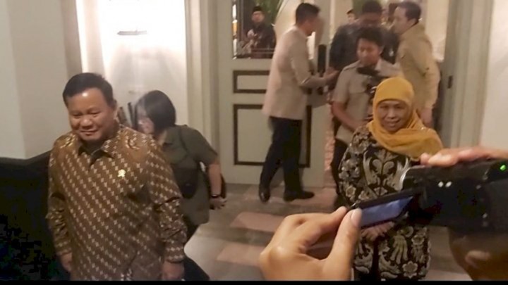 Pertemuan antara Ketum Gerindra Prabowo Subianto dan Khofifa Indar Parawansa. Sumber: Rmol.Idh