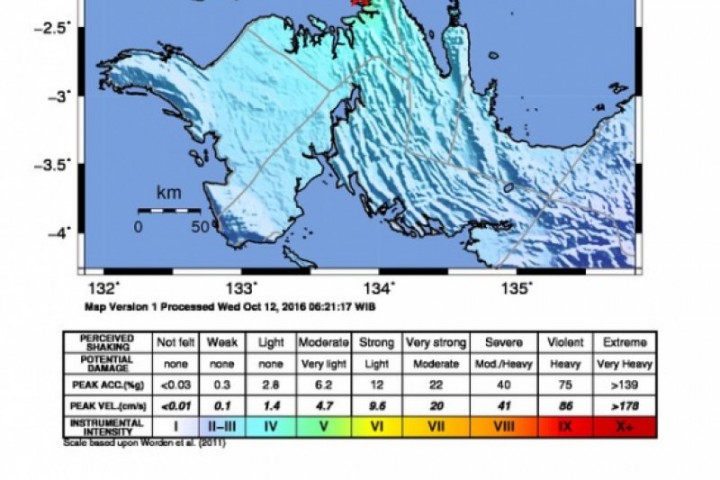 Gempa Bumi Teluk Bentuni Papua Barat