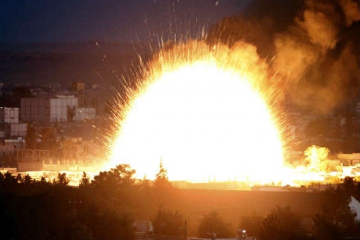 Ilustrasi ledakan maut yang terjadi di Blitar /sindonews.com.