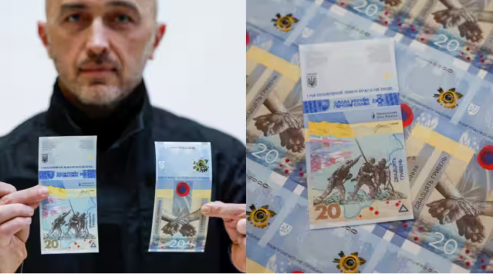 Ukraina luncurkan uang kertas baru untuk memperingati invasi Rusia /Reuters