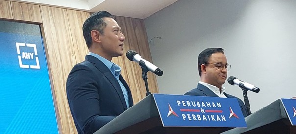 Potret Anies Baswedan dan Ketua Umum Partai Demokrat Agus Harimukti Yudhoyono Resmi Dukung Penuh Koalisi Perubahan. (Medcom.id/Foto)