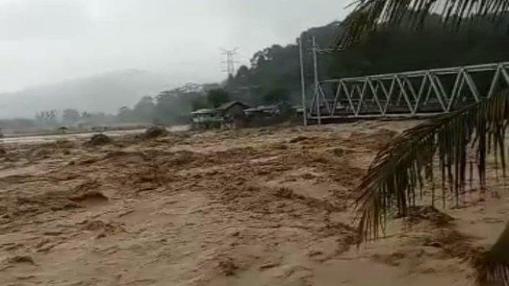 Banjir Bandang di Sumatera Selatan. (Tribun/Foto)