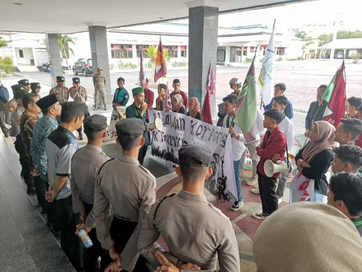 Aksi unras Mahasiswa di Kabupaten Bengkalis
