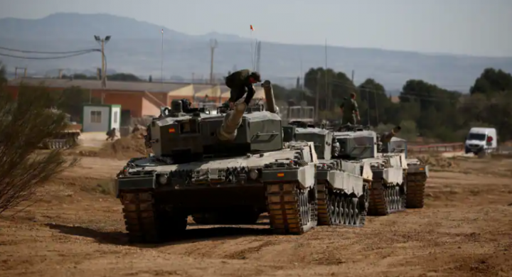 Pelatihan Tank Leopard tentara Ukraina di Spanyol sudah selesai /Reuters