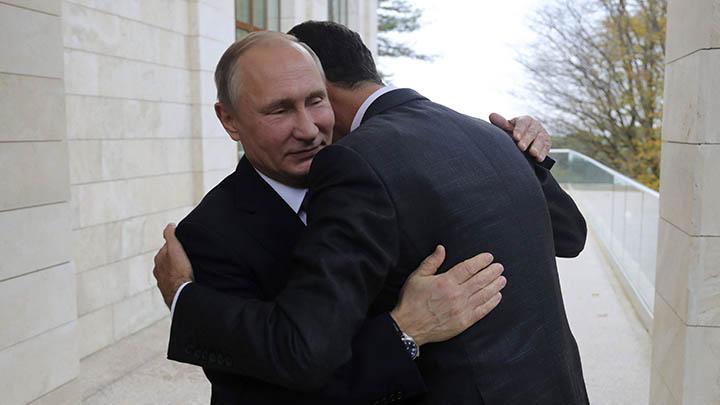 Bertemu dengan Vladimir Putin, Bashar al-Assad Terima Kasih Telah Selamatkan Suriah. (Tempo.co/Foto)