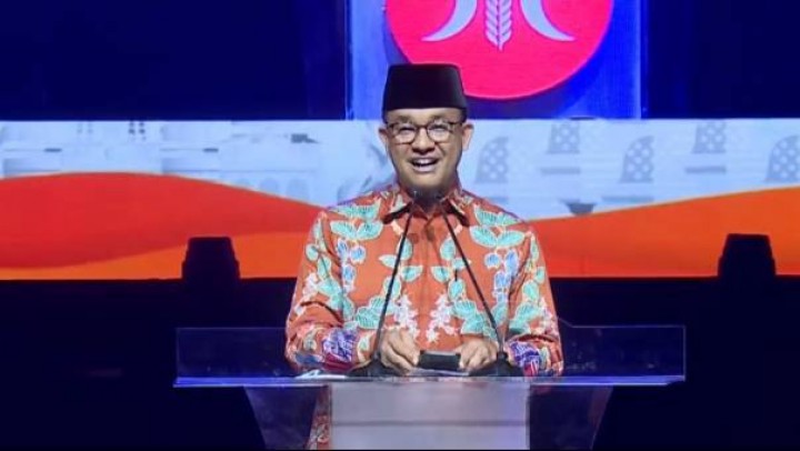 Bakal calon presiden (capres) Anies Baswedan sebut menteri koordinator (menko) Presiden Jokowi ingin mengubah konstitusi Indonesia. Sumber: kompas.tv