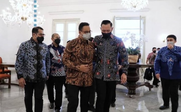 Ketua Umum Partai Demokrat, Agus Harimurti Yudhoyono (AHY) membeberkan syarat partai lain bergabung dengan Koalisi Perubahan untuk Persatuan (KPP). Sumber: inews.id