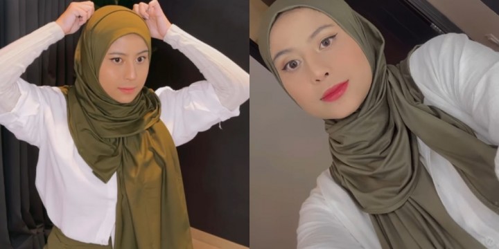 Awkarin Merasa Asing Tampil Pakai Hijab, Ramai Didoakan Istiqomah. (Diadona/Foto)