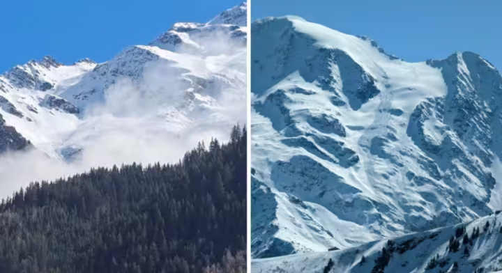 Longsor dilaporkan menutupi area seluas 1.000 meter kali 500 meter di ketinggian 3.500 meter dan terjadi di gletser yang terletak di dekat desa dan resor ski Les Contamines-Montjoie /Reuters/