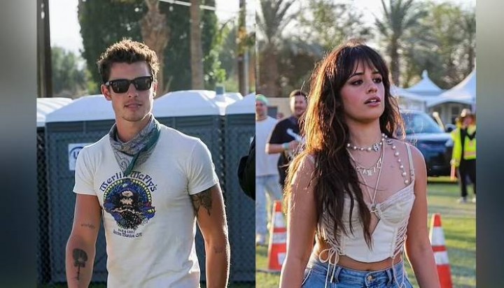Ketahuan! Shawn Mendes dan Camila Cabello Terlihat Berciuman di Coachella. (TheNewsInternational/Foto)