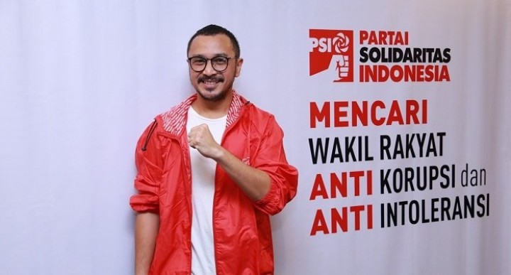 Ketua Umum Partai Solidaritas Indonesia (PSI), Giring Ganesha membocorkan rahasia terbaru Koalisi Besar. Sumber: Lensa Indonesia