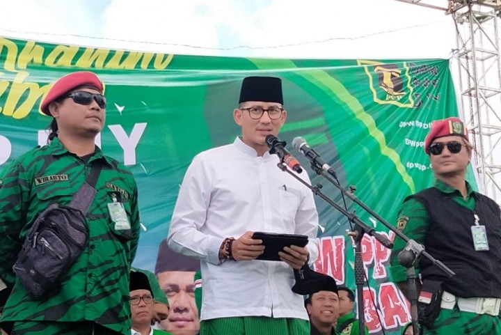 PDI Perjuangan diminta memperhitungkan nama Sandiaga Uno untuk mendampingi Ganjar Pranowo di Pilpres 2024. Sumber: Internet