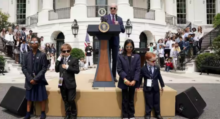 Foto ketika Joe Biden menghadiri Take Your Child to Work Day di Gedung Putih, AS /Twitter