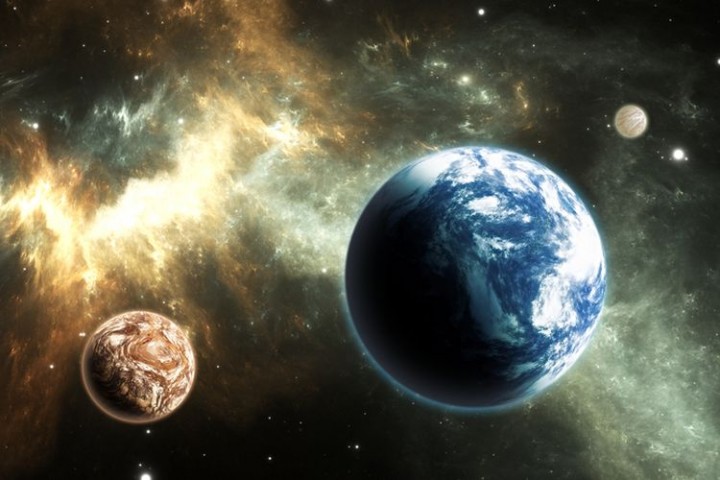 Ilustrasi planet yang ditemukan AI di luar sistem tata surya /Kompas.com