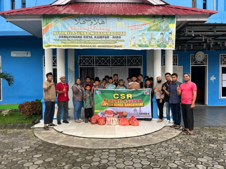 Tim CDN Bangkinang mengunjungi Panti Asuhan Muhammadiyah Kampar dalam kegiatan Semarak Silaturahmi Satu Hati menjalin silaturahmi dan persaudaraan