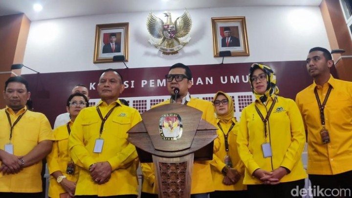 Golkar Daftarkan 580 Caleg ke KPU RI, Tak Dukung Kader Berstatus Menteri . (detik.com/Foto)