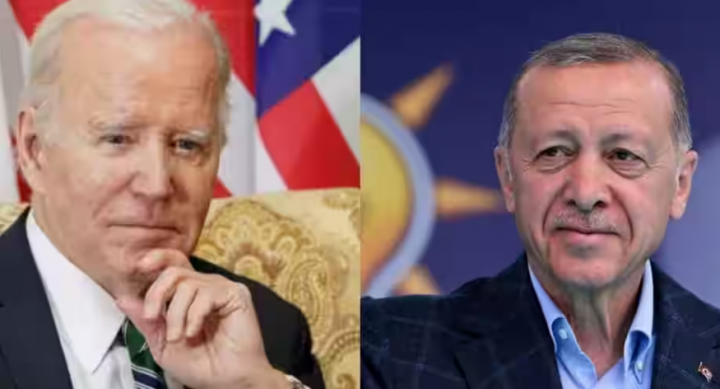 Presiden AS Joe Biden (kiri) dan Presiden Turki Recep Tayyip Erdogan (kanan) /net