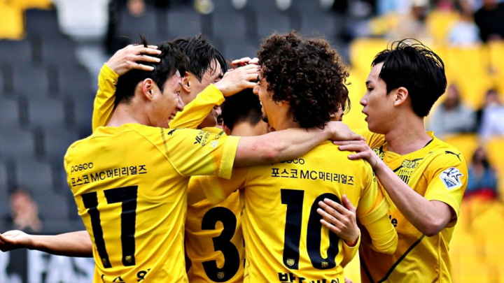 Aswani Starter, Jeonnam Dragons Kalahkan Gimcheon di Liga Korea. (NobarTV/Foto)