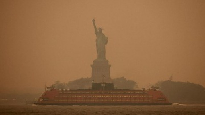 Imbas Kebakaran Hutan, Kualitas Udara New York Terburuk di Dunia. (CNN/Foto)