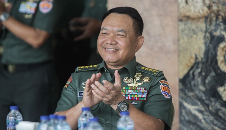 Kepala Staf Angkatan Darat (KSAD) Jenderal Dudung Abdurachman diusulkan menjadi cawapres 2024. Sumber: inews.id