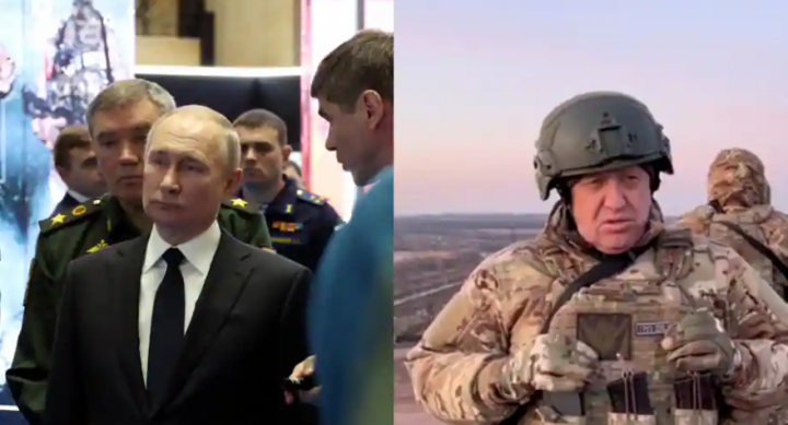 Presiden Rusia Vladimir Putin dan kepala Wagner Yevgeny Prigozhin /Reuters