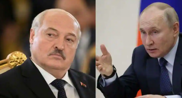 Alexander Lukashenko, Presiden Belarus (kiri) dan Presiden Rusia, Vladimir Putin (kanan) /Reuters