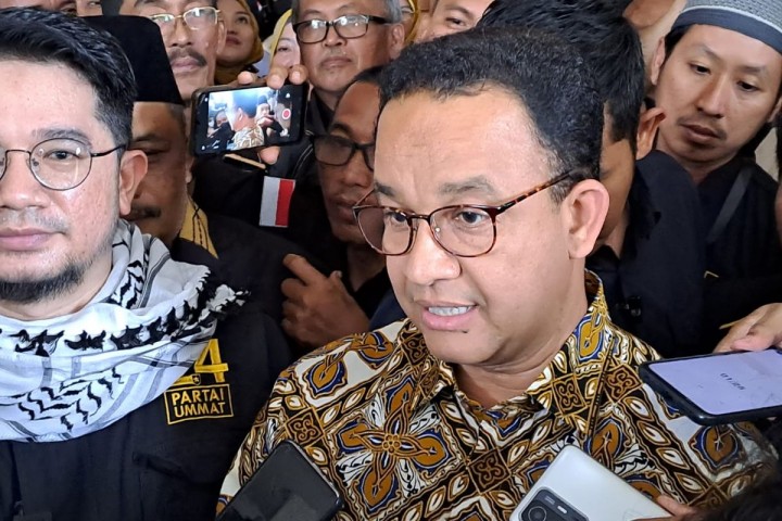 Anies Singgung soal Gagasan Jadi Karya: JIS dan Trotoar di DKI. (Kompas.com/Foto)