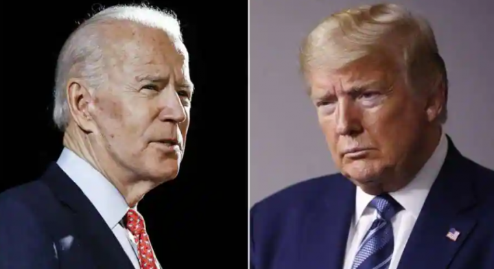 Presiden AS Joe Biden (kiri) dan mantan Presiden AS Donald Trump (kanan) /Twitter