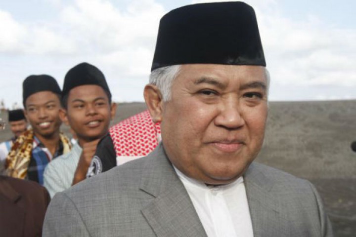 Ketua Dewan Pertimbangan MUI 2015-2020, Din Syamsuddin mendukung  Pernyataan Menkopolhukam Mahfud MD yang meminta penyelesaian persoalan pondok pesantren (Ponpes) Al Zaytun tidak berlarut-larut. Sumber: Rmol.ID