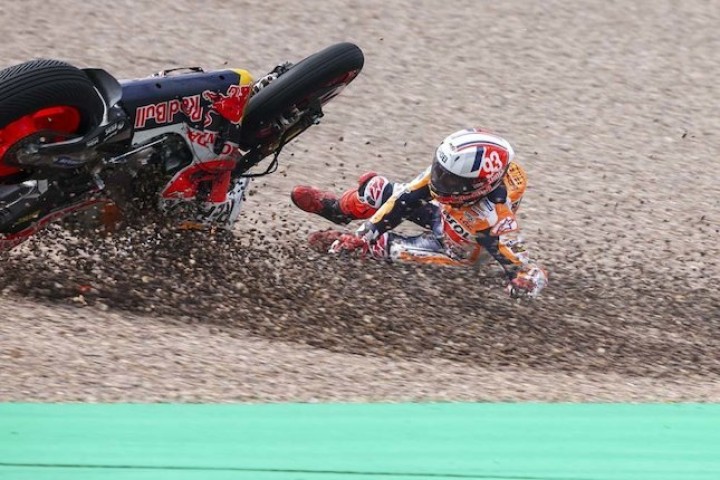 Takut Bakal Meninggal Dunia, Marc Marquez Disarankan Agar Pensiun dari MotoGP. (Twitter/Foto)