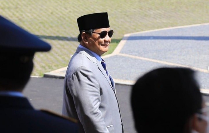 Ketua Umum Partai Gerindra Prabowo Subianto mengungkapkan hasil pertemuannya dengan kader PDI Perjuangan Budiman Sudjatmiko. Sumber: Halopedeka