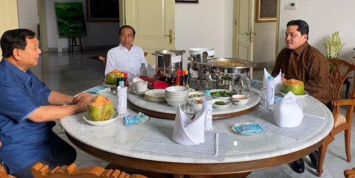 Prabowo Ungkap Isi Pertemuan dengan Jokowi dan Erick Thohir, Terkait Pilpres?. (RMOL/Foto)