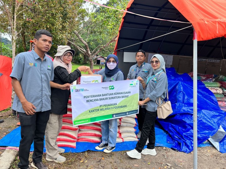 Pegadaian Salurkan Bantuan Untuk Masyarakat Terdampak Banjir di Sumatera Barat