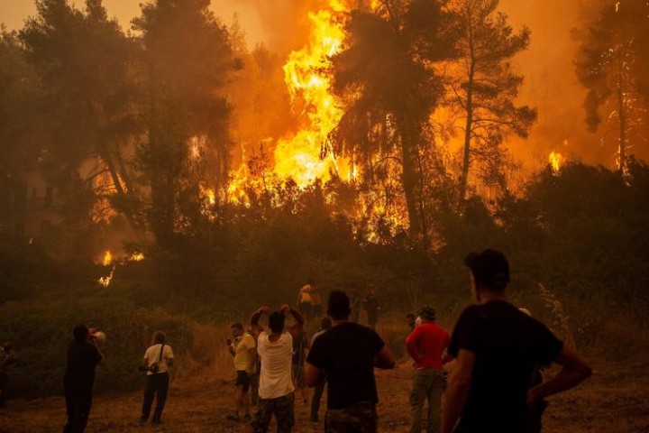 Lagi, Ribuan Turis Dipulangkan Akibat Dampak Kebakaran Hutan di Yunani yang Makin Meluas. (EGINDO/Foto)